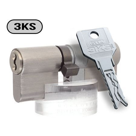 Цилиндр Evva 3KS 92 мм 36x56 ключ-ключ (никель)