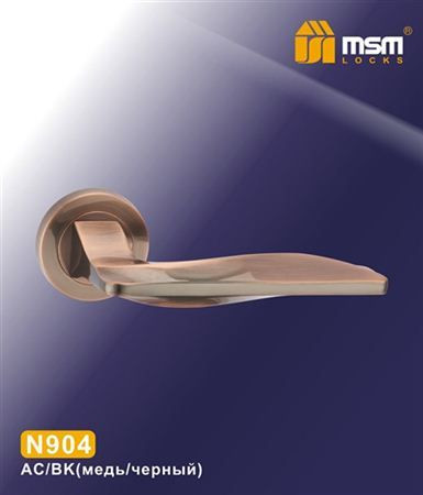 Ручки раздельные MSM N904 AС (медь) на круглом основании