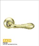 Ручки раздельные MSM R429 PB/SB (Полированная латунь/Матовая латунь) на круглом основании