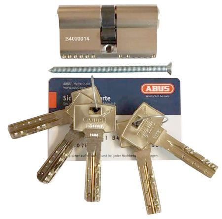 Механизм цилиндровый Abus Bravus 4000 MX (Абус) 75 мм (35*40) никель, кл/ключ