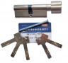 Механизм цилиндровый Abus X12R (Абус) 95 мм (50*45) никель, кл/вертушка