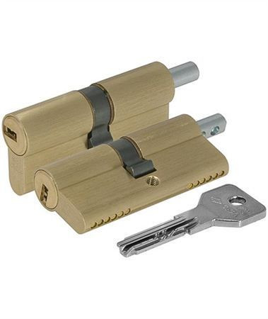 Механизм цилиндровый Cisa Asix 90 мм (45*45В) кл/верт (латунь)