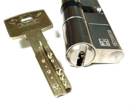 Механизм цилиндровый Abus Vela MX (Абус Вела) 90мм (50*40) никель, кл/кл
