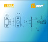 Механизм бесшумный (магнитный) - Межкомнатный L55M PB (полированная латунь)