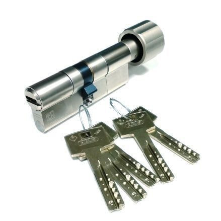 Механизм цилиндровый Abus Vela MX (Абус Вела) 95мм (45*50) никель, кл/верт